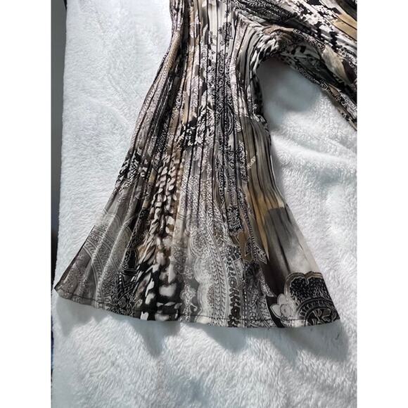 Avenue Animal Print Boho Blouse | Size 26/28 | Flowing Plus Size Statement Top - Picture 5 of 8